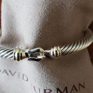 DY Sterling Silver Cable 5mm Bracelet Buckle